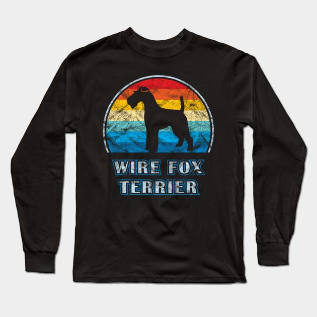 Wire Fox Terrier Vintage Design Dog Long Sleeve T-Shirt by millersye